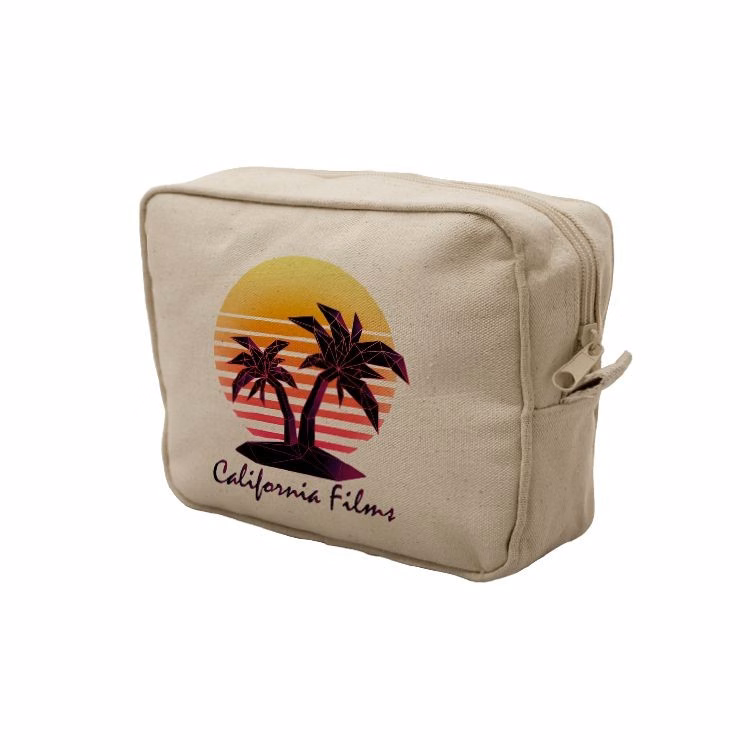 Super Sale- Cotton Canvas Cosmetic Make Up Case