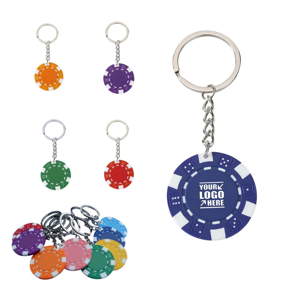Poker Chip Keychain 1
