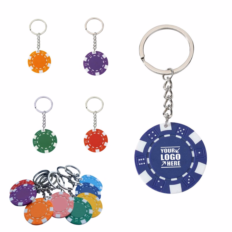 Poker Chip Keychain