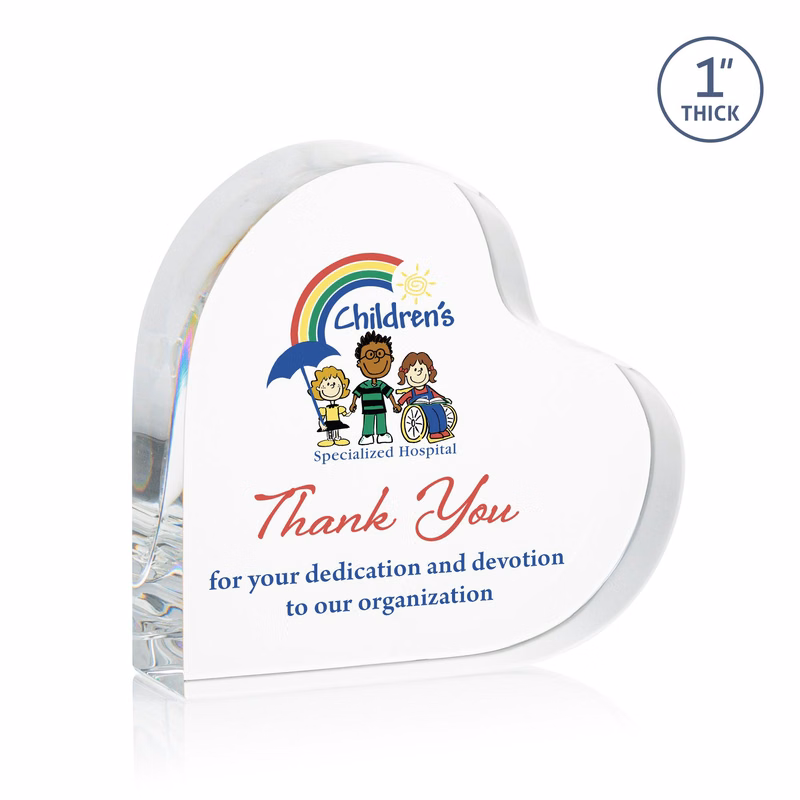 Kashmir Heart VividPrint™ Paperweight