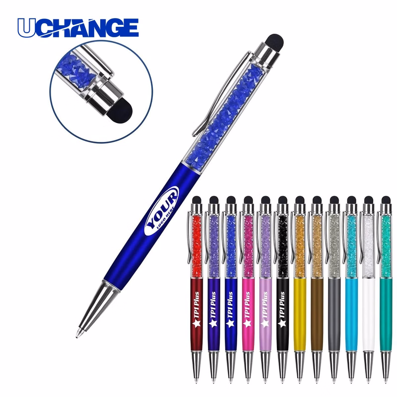 Touch Crystal Ballpoint Pen With Stylus for Gifts