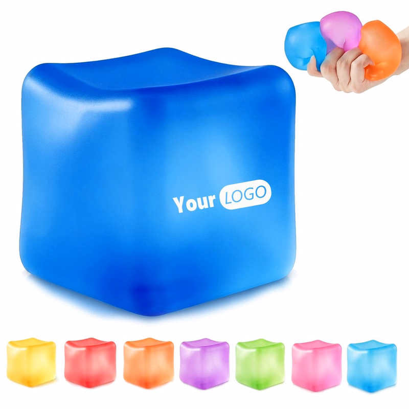 Transparent Square Squeeze Fidget Slow Rebound Toy Block