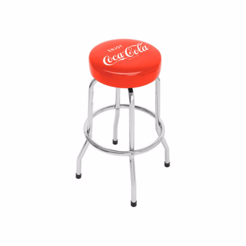 Single Ring Bar Stool With Steel Frame And Swivel Seat