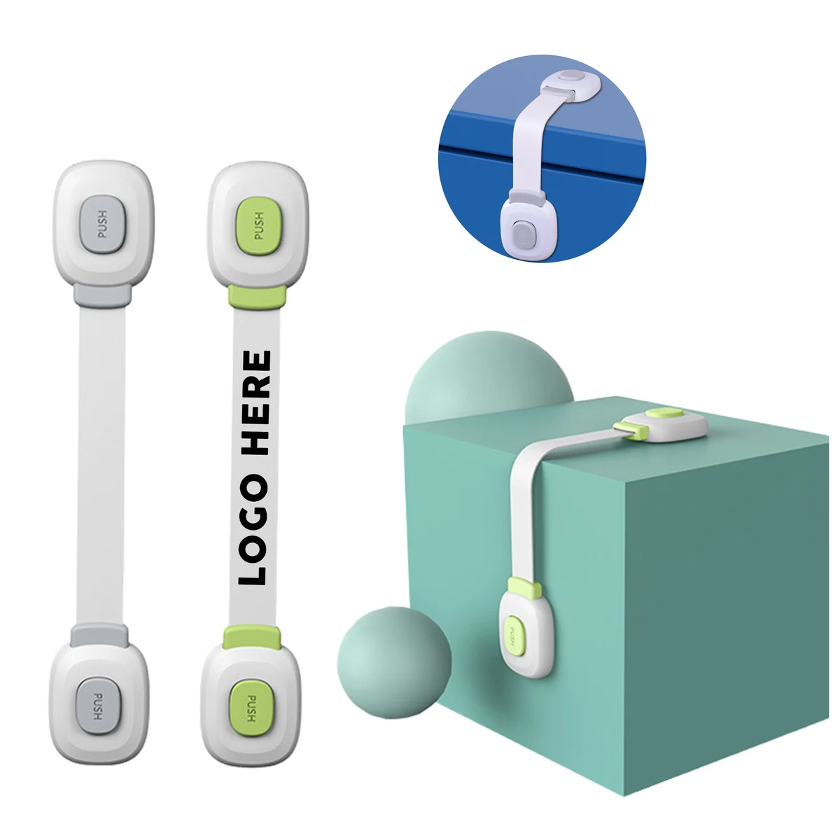 MOQ 50 Adjustable Child Safety Lock for Cabinets and Drawers 1