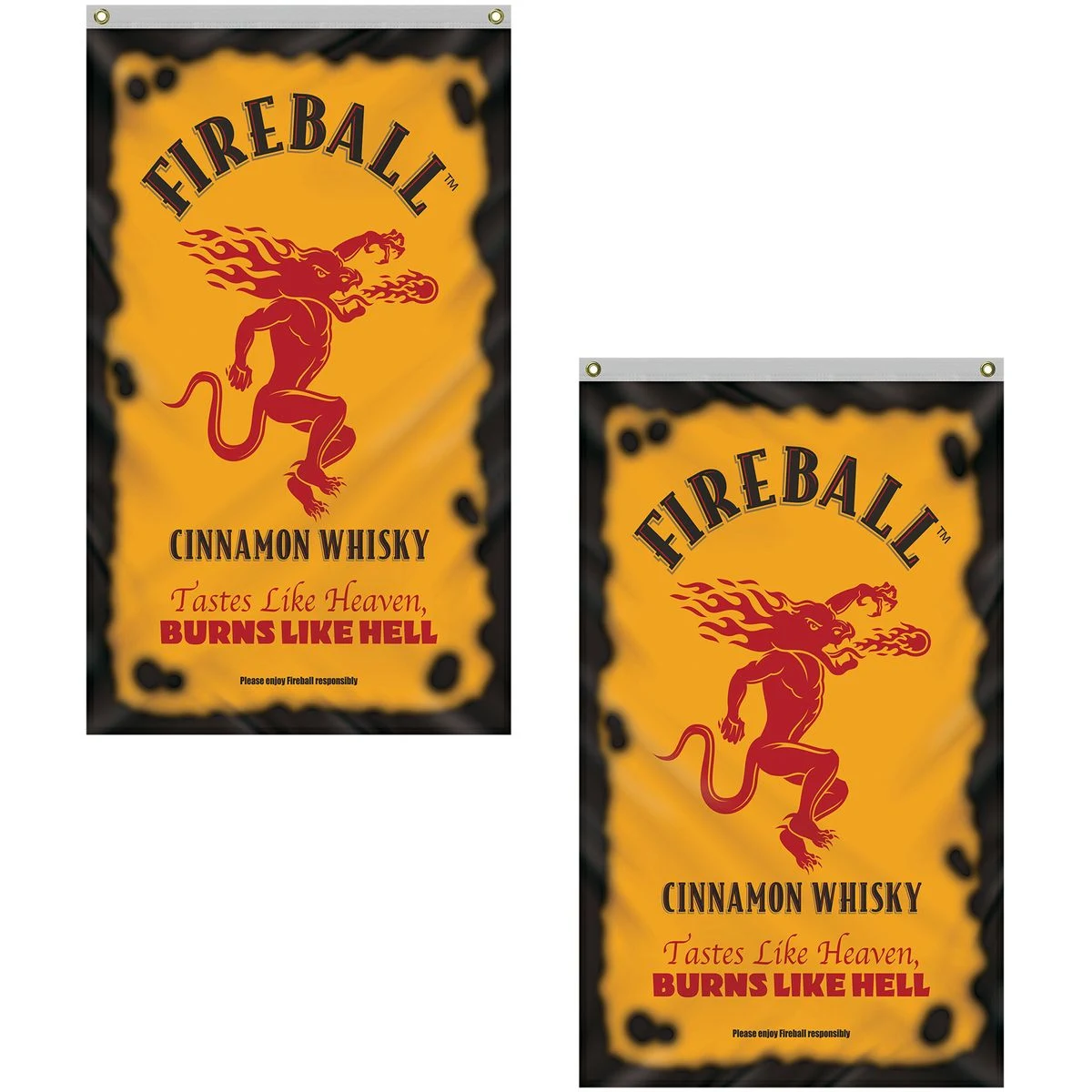 3' x 5' Standard Double Sided Knitted Polyester Vertical Banners 1
