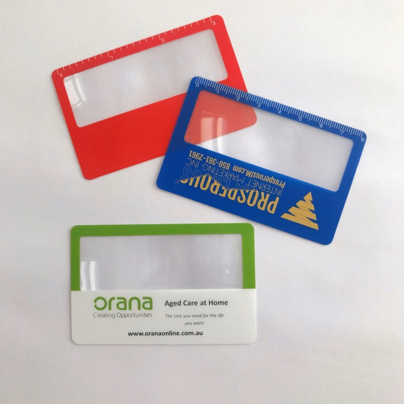 PVC Business Card Magnifier