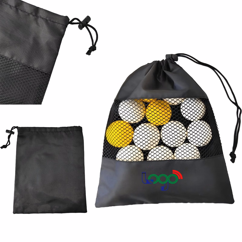 Durable 210D Drawstring Bags With Pocket