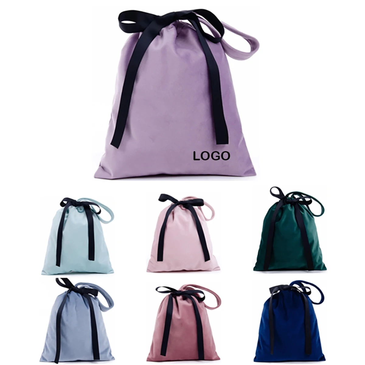 Soft Velvet Bags With Drawstring 1