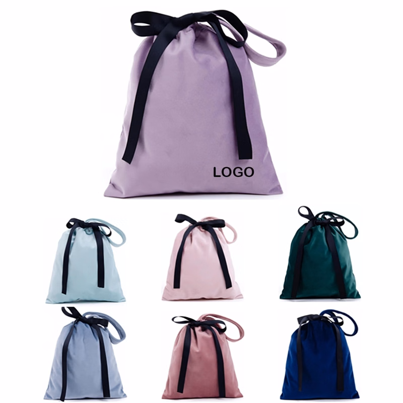 Soft Velvet Bags With Drawstring