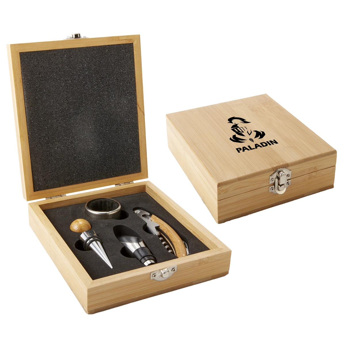 4 Piece Bamboo Wine Tool Set 1