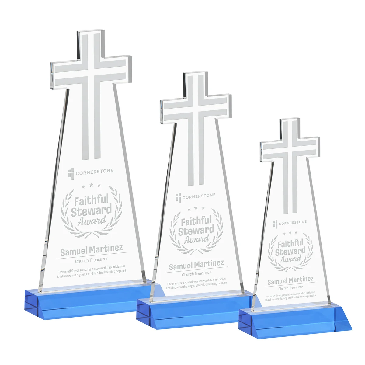 Cross Award - Sky Blue 1