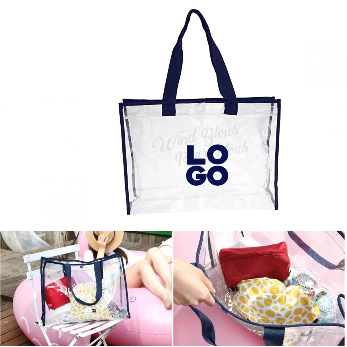 Transparent PVC Beach Bag 1
