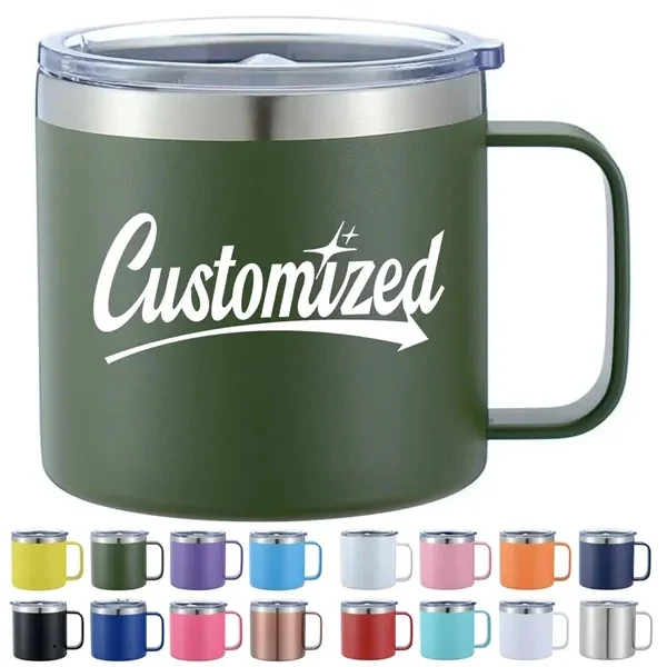 Custom 12oz Stainless Steel Vacuum Insulated Mug — Office Desk & Travel Coffee Giveaway 1