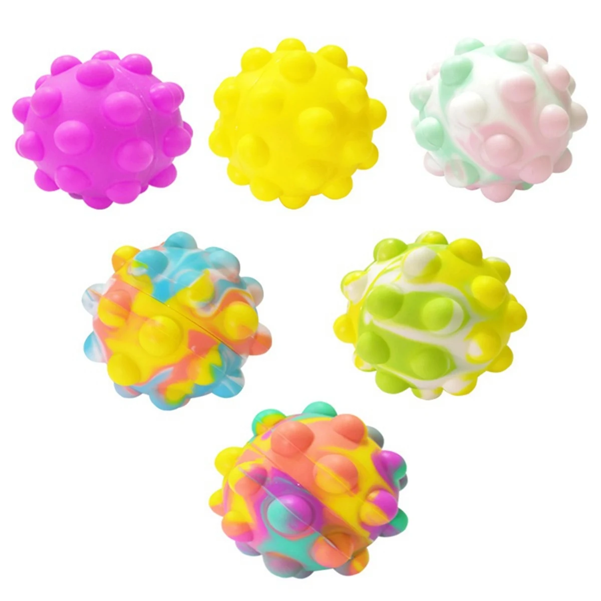 Silicone Push Bobble Fidget Ball 1