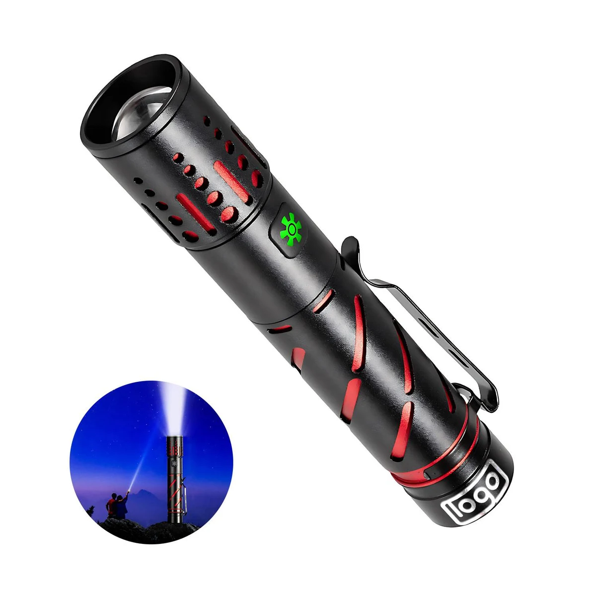 Waterproof Aluminum Outdoor Laser Flashlight 1