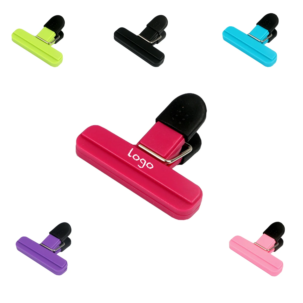 Food Grade Silicone Kitchen Sealing Clip, custom kitchen gadget with logo imprint 1