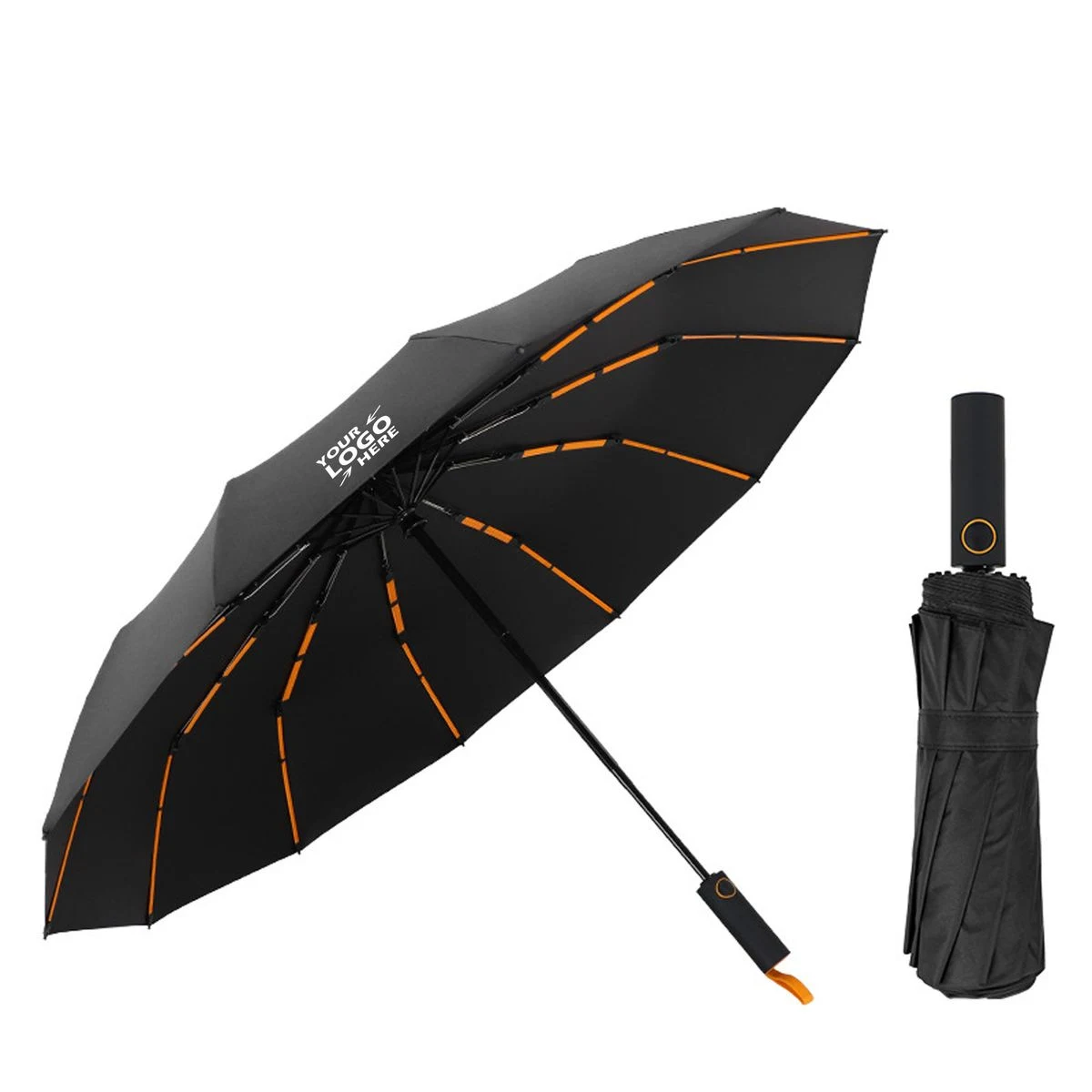 96-Rib High-Stability Round Canopy Umbrella 1