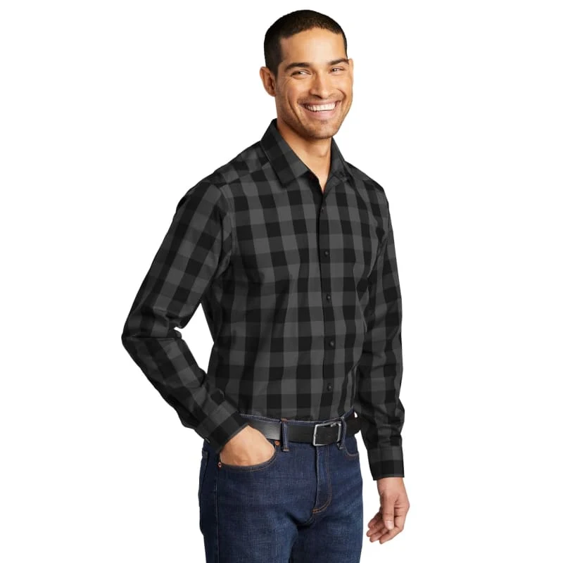 Port Authority Everyday Plaid Shirt. 1
