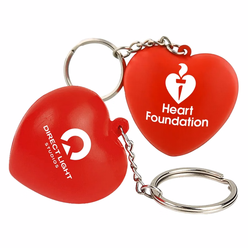 Heart Keychain Stress Ball