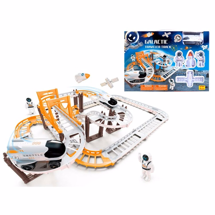 Space Traveler Coaster Tracks with Astronauts and Accessories