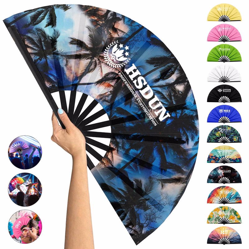 Double Sided Full Color Large Folding Fan