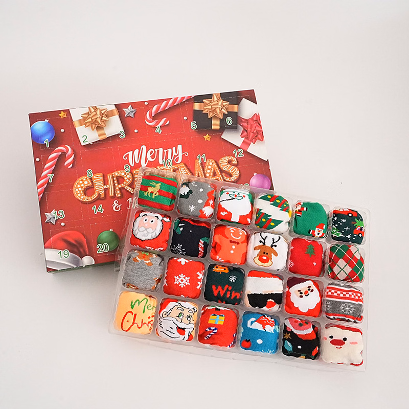 Custom Fun Christmas Socks Set Gift Box