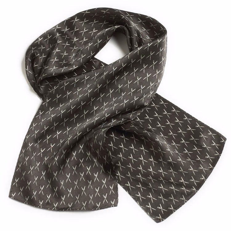 Flatware Silk Scarf - 8"x45"