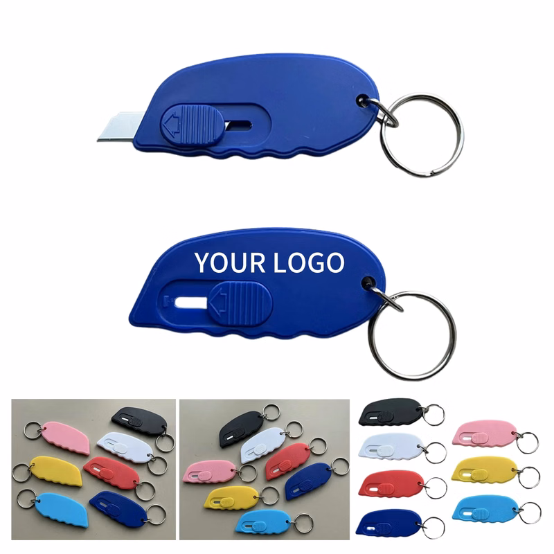 ABS Retractable Box Cutter Keychain