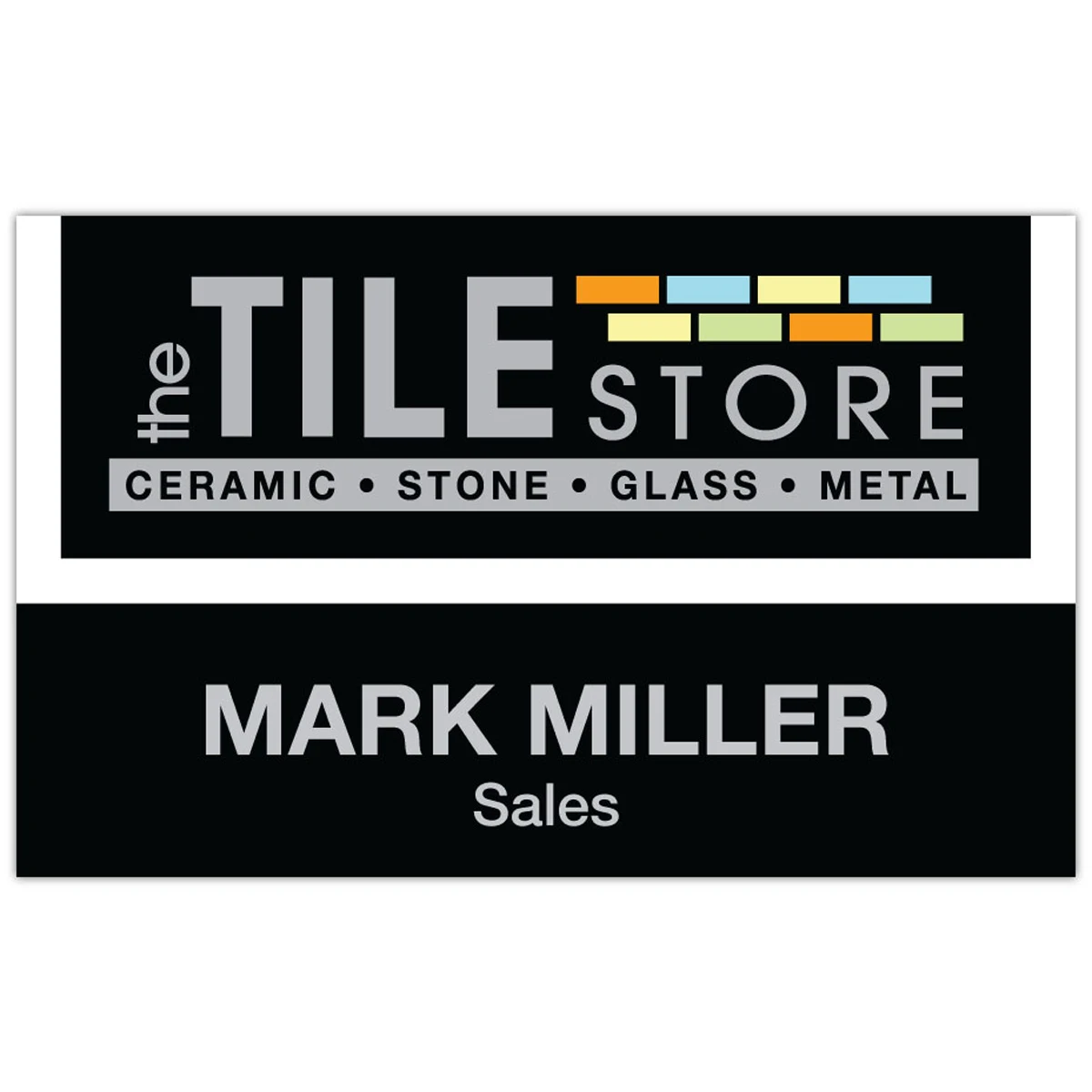 St. Paul Plastic Name Badge (Custom sized between 6 and 9 sq. in.) 1