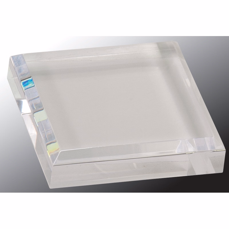 3" x 3" Clear Acrylic Paperweight Award