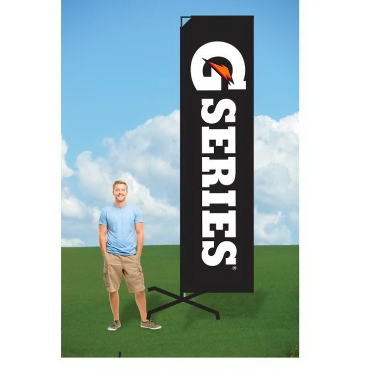 9ft Flutter Flags with X Stand-Double 1