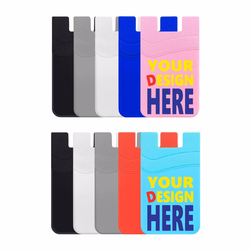 Slim Credit Card Sleeve Sticker Back