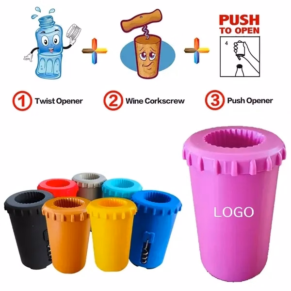 3-In-1 Magnetic Push Bottle Opener