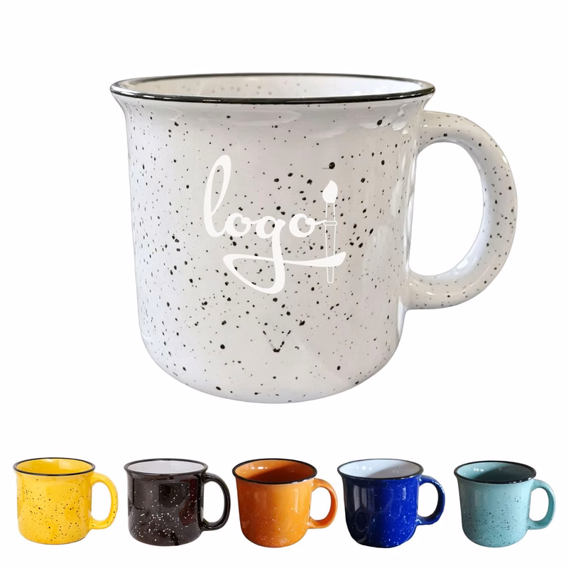 15oz Speckled Camper Ceramic Coffee Mugs