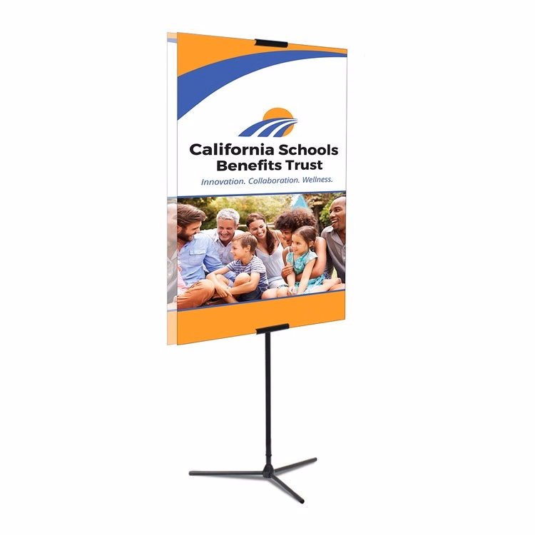 Adjustable Banner Stand Replacement Graphic, 33" x 60" Polyester Blend Fabric Banner, Double-Sided