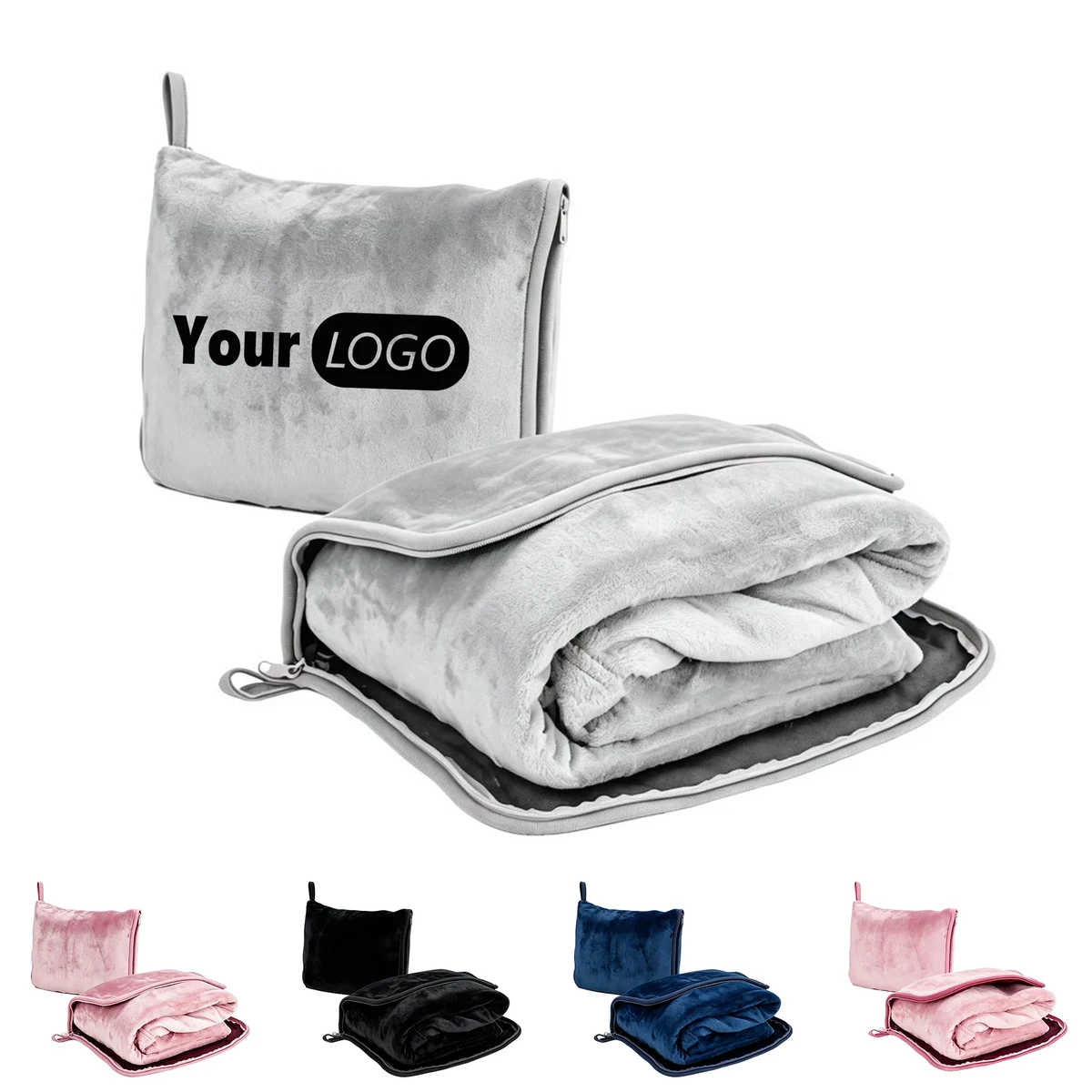 2 In 1 Pillow Foldable Travel Blanket 1