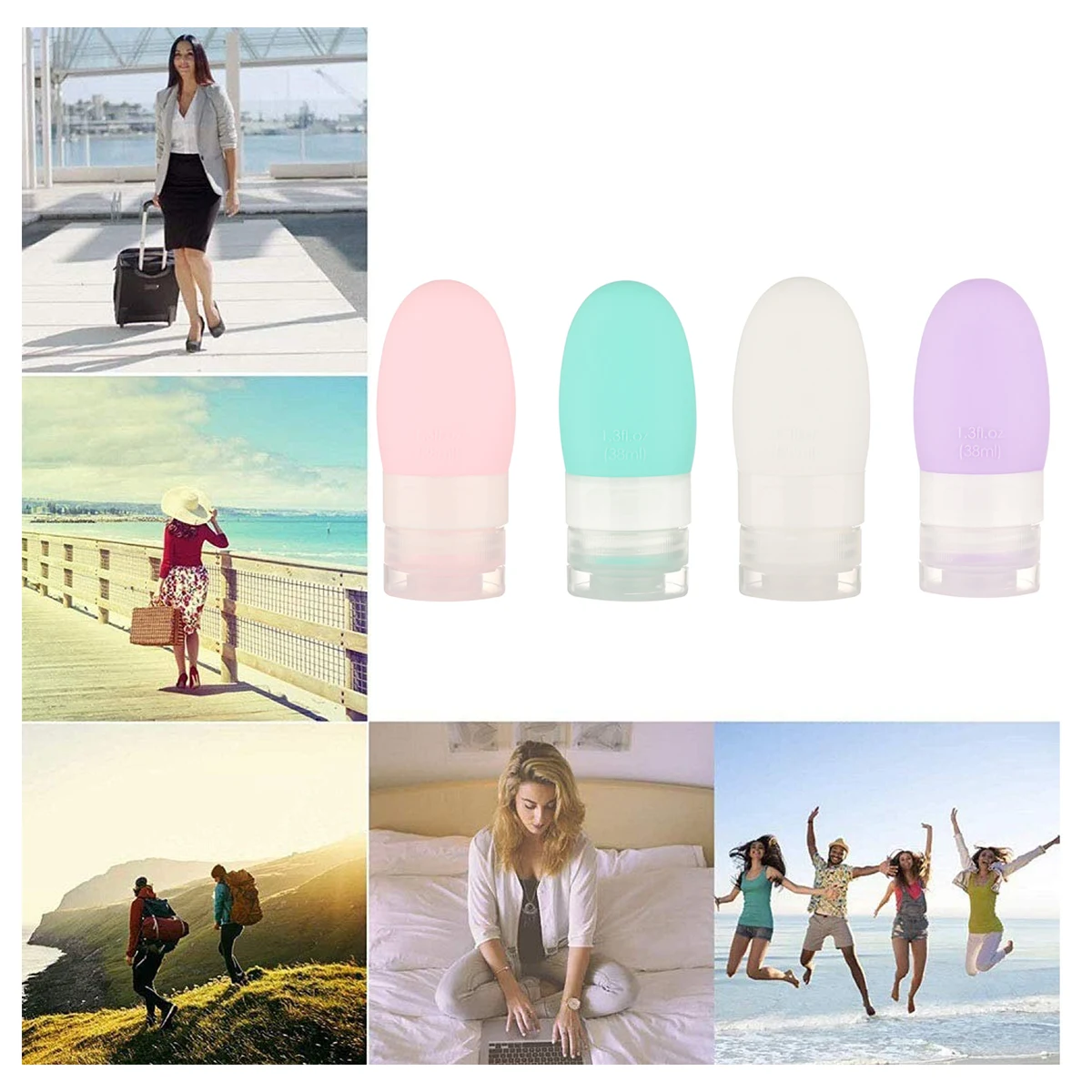 Squeezable Silicone Travel Bottles 1