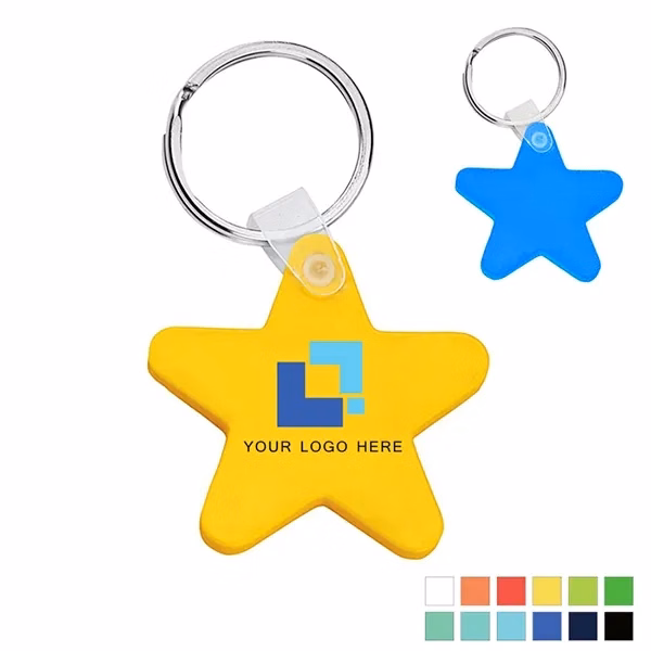 Custom Star Soft Keychain