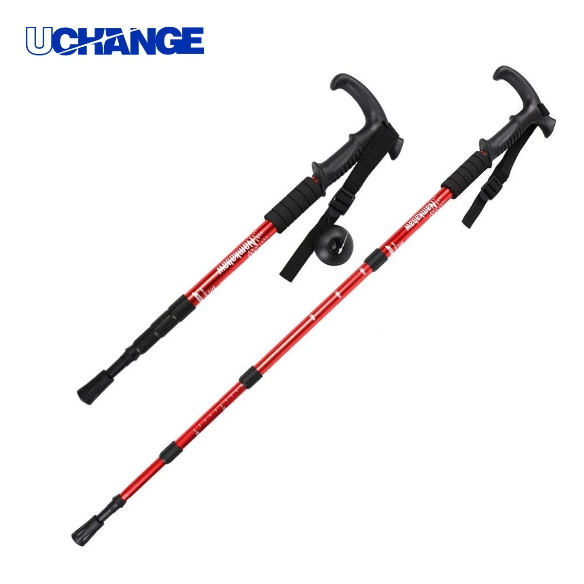 Outdoor Alpenstock Walking Pole with T-Shaped Handle Tool 1