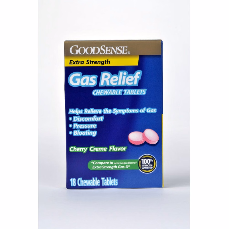 Gas Relief Tablets - 18 Pack Cherry