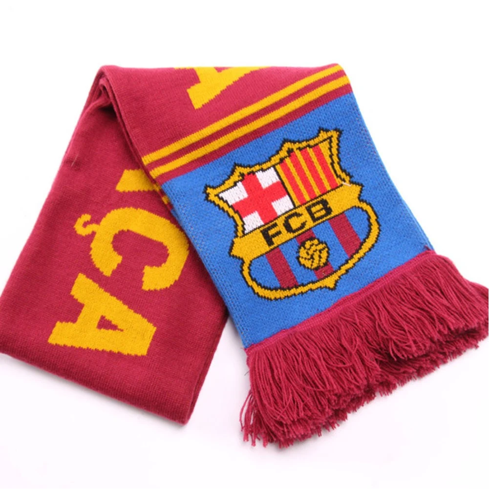 Bamtton™ Ultra Thick Knit Scarf Soccer Scarves With Fringe 1