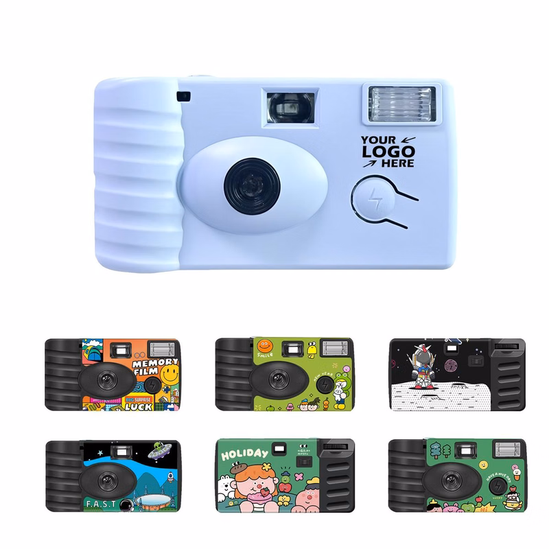 12 Photos Disposable Built-In Flash Mini Digital Film Camera