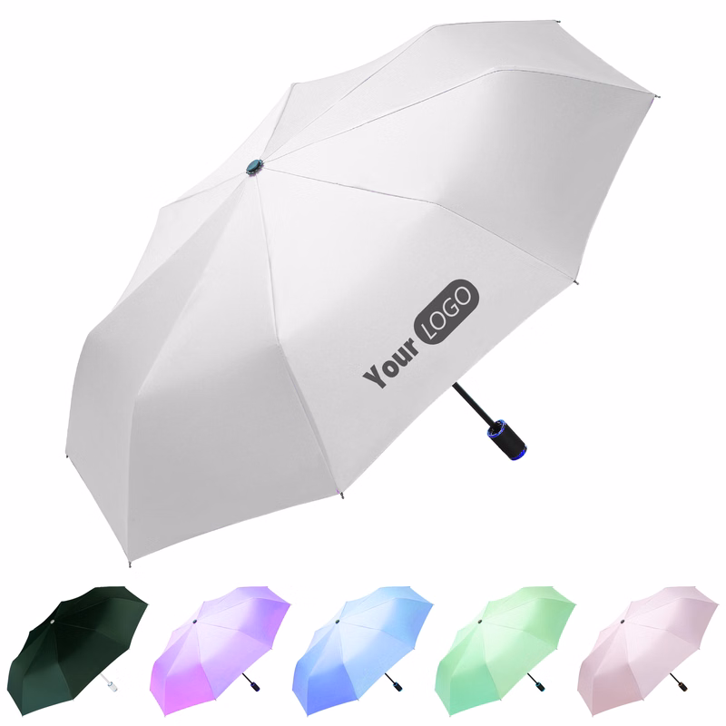 Nylon Durable Sunny And Rainy Umbrella With Logo Customization