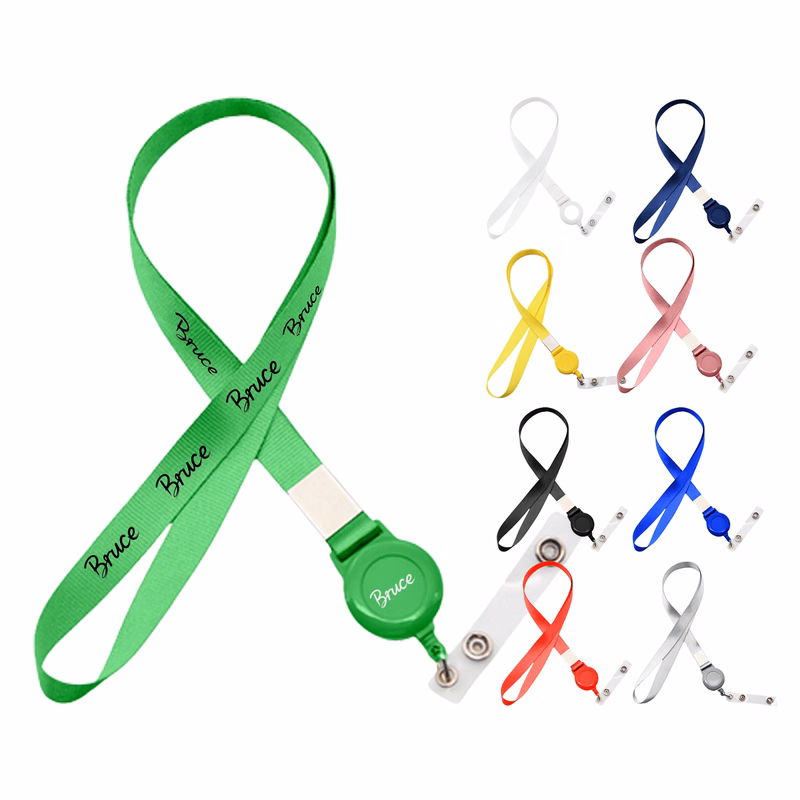 Retractable Lanyard Badge Holder Combo