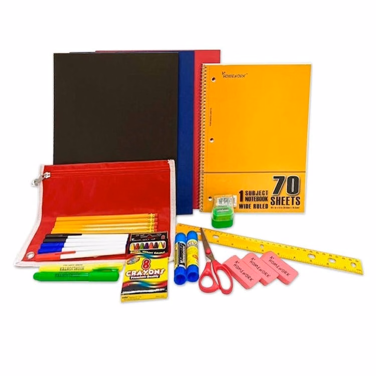 Middle School Supply Kits - 26 Pieces