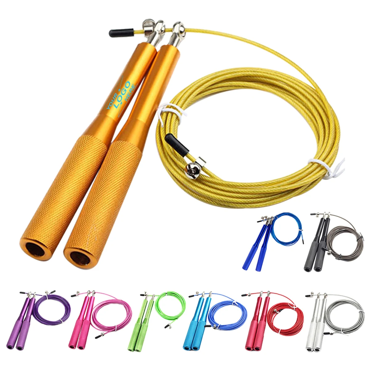 Adjustable Skipping Rope w/Aluminum Handles 1