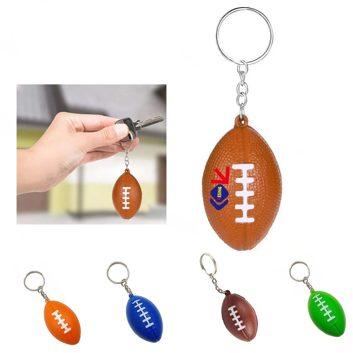 Novelty Football Keychain 1