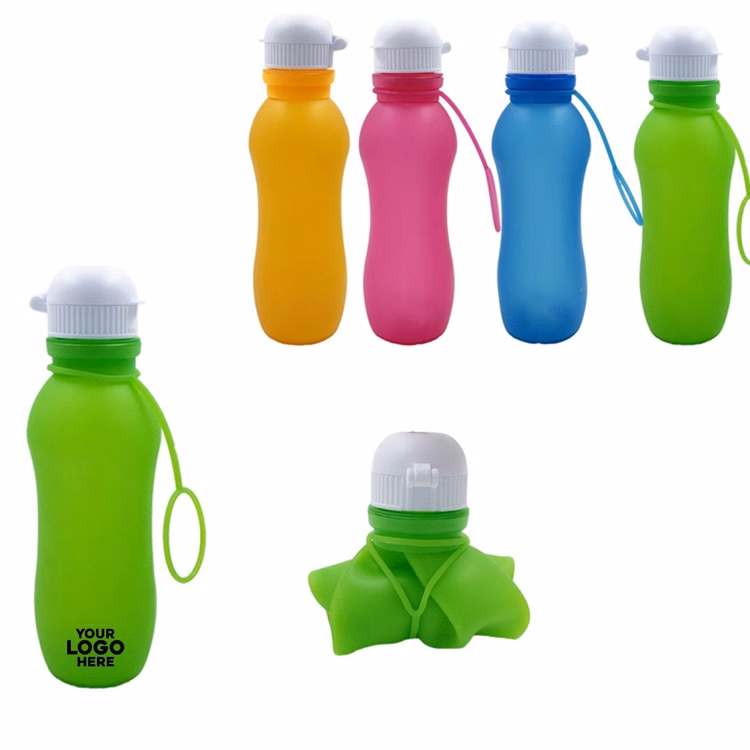 17oz Portable sports silicone roll cup