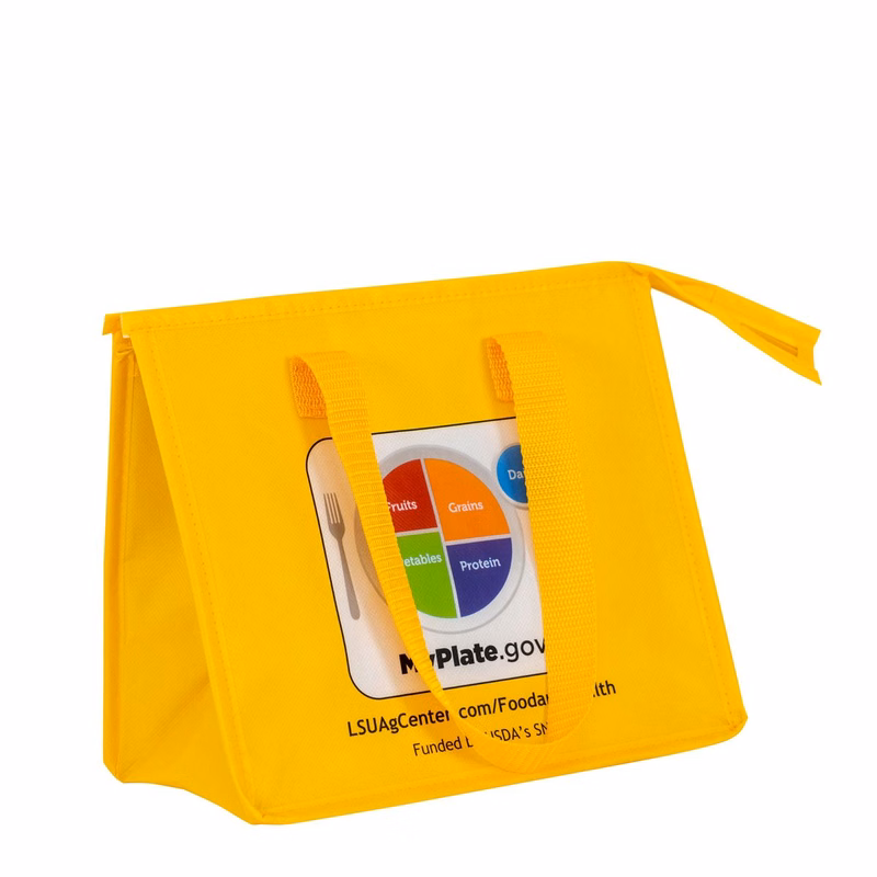 Custom 120g Laminated Non-Woven Insulated Lunch Bag 10.5"x9.25"x6.5"