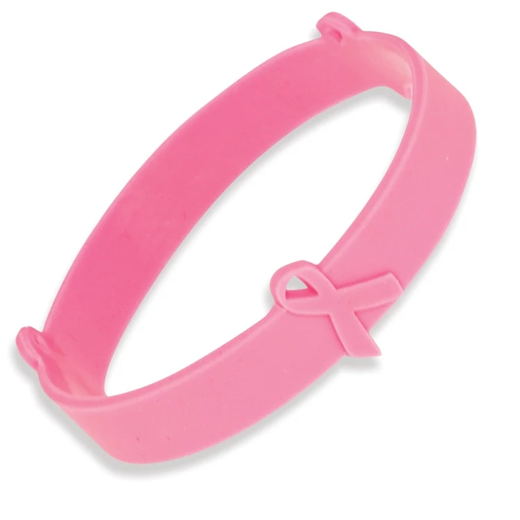 Silicone Awareness Bracelet with Ribbons 1